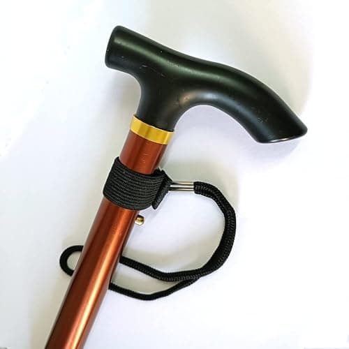 Foldable Walking Sticks - Foldable Walking Stick With Adjustable Height - Collapsible And Lightweight - Soft Ergonomic Handle For Comfortable Grip For Men,Women,Mobility Aid (Khaki) — view 2