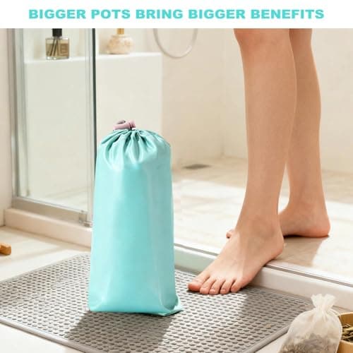 Collapsible Bucket for Soaking Feet with Storage Bag, Foot Bath Bowl, Foot Soak Bowl Foot Bath Massage Barrel for Camping Washing Fishing (Blue) — view 4