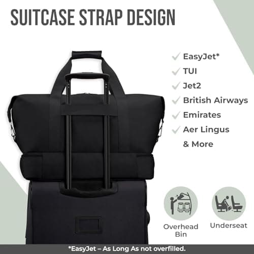FAROWELL Overnight Hospital Bag, Travel Bags for Women, Pregnancy Baby Maternity Hospital Bag Holdall Duffle, Weekend Bags for Women, Easyjet Cabin Hand Luggage Underseat Weekender Duffel Womens/Mens — view 4