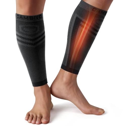 CAMBIVO Calf Compression Sleeves for Men and Women, 1 Pair