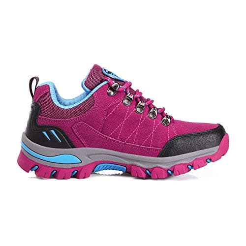 Waterproof Womens Walking Shoes Anti Slip Lightweight Outdoor Sports Trainers Breathable Comfort Travel Climbing Trekking Sneakers Hot Pink — view 5