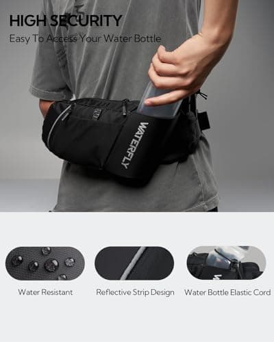 Waterfly Bum Bag Waist Packs: Fanny Pack with Water Bottle Holder — view 3