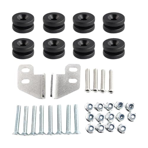 Motorcycle Tail Bag Mounting Kit – Stainless Steel Bracket Set | Rubber Washer Mounting Hardware – Secure Fixing Accessories for Side Box Luggage Rack Installation