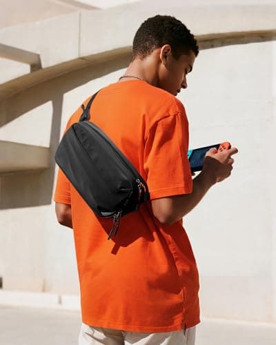 Inateck Sling Bag X-Pro, Expandable Multifunctional Shoulder & Crossbody Bag for Electronics, 16 Compartments with RFID-Blocking Pocket, Ideal for Travel, Commuting, Sports, and Leisure — view 2
