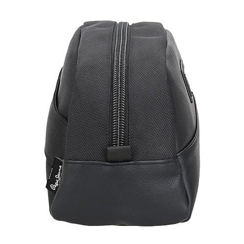 Pepe Jeans Egham Adaptable Toiletry Bag Black 25 x 15 x 12 cm Polyester, Black/White, One Size, Adaptable Toiletry Bag — view 2