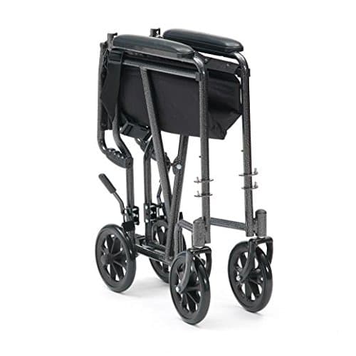 Drive Devilbiss Silver Sport Wheelchair Folding Travel Chair Transit Wheel Chair Mobility Aid Transport — view 3