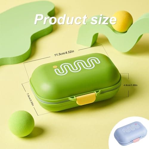 YFaith 2 Pieces Soap Box, Water Proof Travel Soap Holder, Portable Plastic Soap Dish, with Airtight Lid and Drainage Pad, for Home, Travel, School — view 2