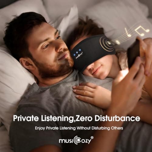 MUSICOZY Sleep Headphones Cooling Headband Headphones for Side Sleeper — view 6