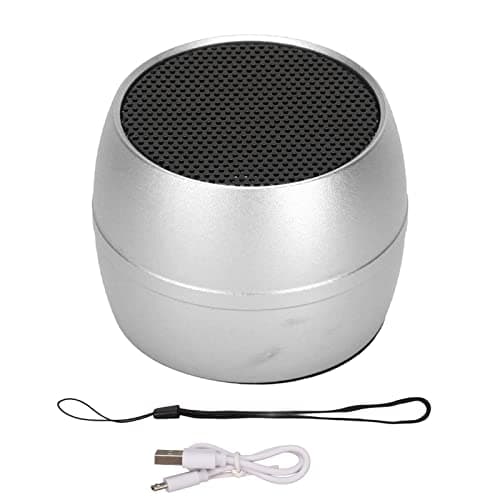 Dpofirs Mini Bluetooth Speaker, IP67 Portable Wireless Speaker with Built in Mic USB Charging for Shower Outdoor Travel (Silver) — view 6