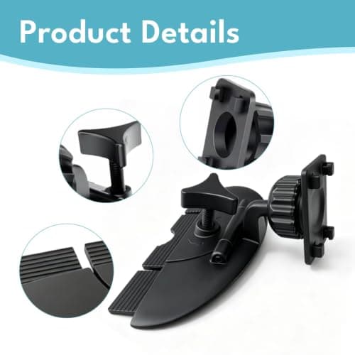 Wexrinqa CD Phone Mount with 360° Rotation – Hands-Free Car GPS Holder — view 3