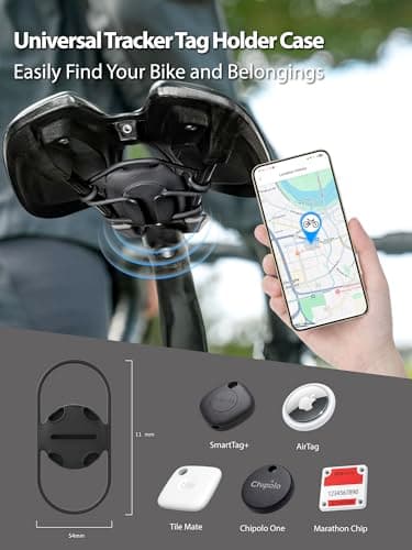 Bone Universal Bike Tag Strap, Hidden Bicycle GPS Case for Multiple Tracker — view 2