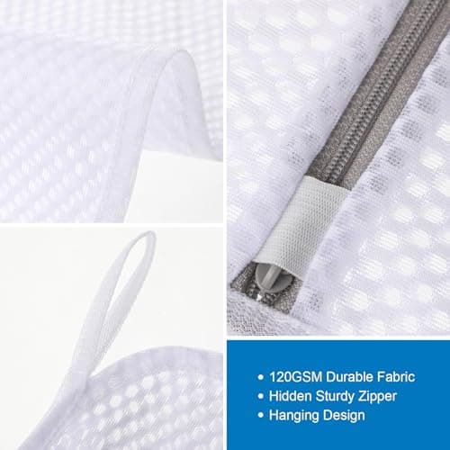 Dntorx 3 PCS Durable Honeycomb Mesh For Delicates, Reusable 12inx16in — view 6