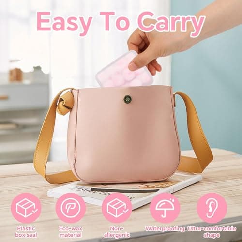 36PCS Wax Ear Plugs for Sleeping Soft Wax Earplug Reusable Noise Cancelling — view 3