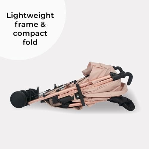 My Babiie MB51 Stroller – from Birth to 4 Years (22kg), Lightweight, Umbrella Fold, Travel Buggy for Toddlers, Pushchair Includes Footmuff, Cup Holder, Rain Cover - Blush Pink — view 4