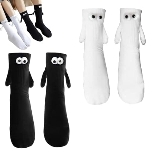 LPMXYW 2 Pairs Magnetic Socks Holding Hands Socks