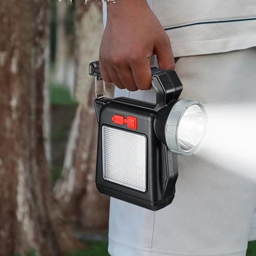 Solar Flashlight High Bright Waterproof Solar Powered Rechargeable — view 2