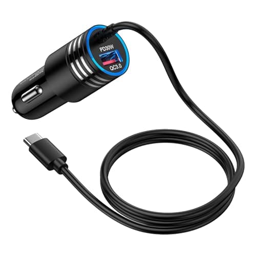 Samsung Car Charger Fast Charge, USB C Car Phone Charger Cigarette Lighter