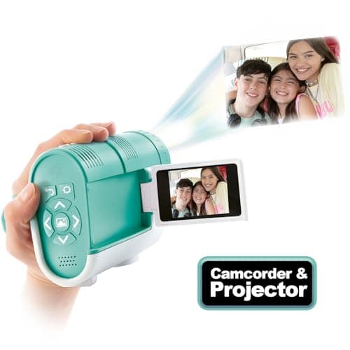 Photo Creator Camera Projector | Kids HD Video & 48MP Photo Camera with WiFi Casting from Smartphone, 2.4" Screen & Projector up to 90" | Fun Gift for Kids & Families | 4GB SD Card & Stickers — view 3