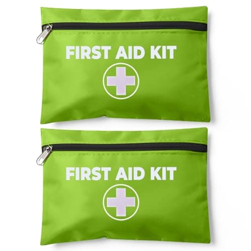 ZOPPER First Aid Kit 2 Pack (24 Pieces Each) – Compact Emergency Medical Kit, Portable Travel First Aid Pouch for Home, Car, Office, Camping & Workplace Safety