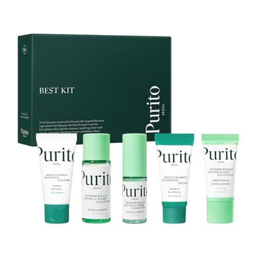 PURITO Best Kit Skincare Set for Sensitive Skin, 104mL