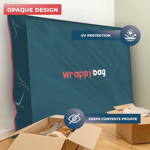Wrappybag Mattress Bag for Moving - Opaque Storage Cover Toddler — view 6