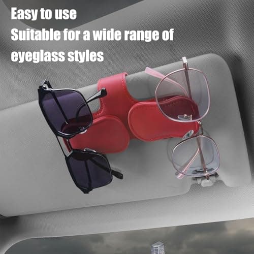 Sunglass Holder for Car Car Visor Organizer for Glasses — view 2