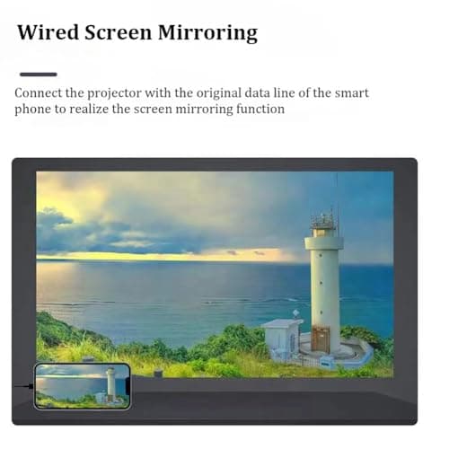 Hethlif G320 LED Mini Projector Video Beamer Support 1080P USB Sync Screen Smartphone Kids Projetor Home Theater PK YT200 Easy Install Easy to Use A — view 6