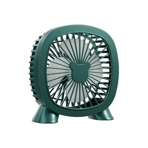 Fsviprx USB Electric Fan for Kids Girls, Lightweight Design, Green