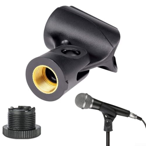 Microphone Clip 25mm, 5/8 to 3/8 Adapter for SM57 Mic Stand
