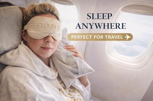 100% Mulberry Silk Sleep Mask | Luxury Eye Mask with Travel Pouch — view 3
