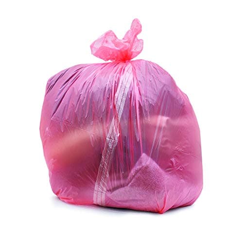 Red Laundry Bags with Soluble Dissolving Strip (Pack of 200 Bags) | Carebymail Healthcare