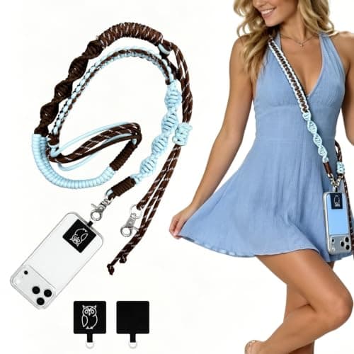 CYD Adjustable Phone Lanyard, Crossbody Strap for Travel