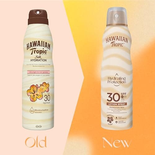 Hawaiian Tropic - Hydrating Protection Sunscreen Spray, Water Resistant SPF 30 UVA + UVB Protection Sun Block, Tropical Scent Sun Lotion, 177 ml (Pack of 2) — view 2