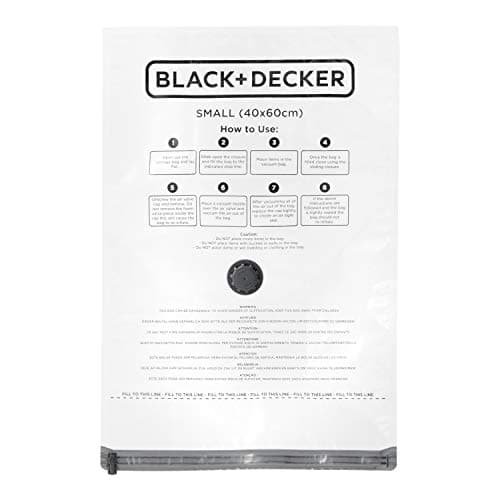BLACK+DECKER Vacuum Storage Bags, White, Small — view 5