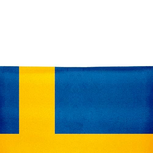 Flagtex Sweden Pack of 2 Hand Waving Flag (9x6 Inch) - Premium Wooden Stick Hand Flag 9x6 Inch Natural Wood Pole European Blue Yellow Nordic Cross Flag Events Parades Celebrations — view 3