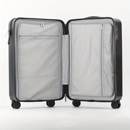 20 Inch Carry On Luggage with Cup Holder,Front Opening Suitcase Cabin Size — view 6