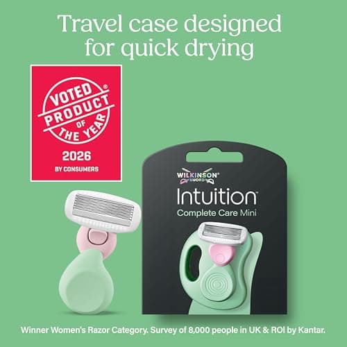 Wilkinson Sword Intuition Complete Care Mini Travel Women's Razor, 1 Case — view 2