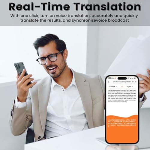 Cuifati 138 Language Translator Device Two Way Magnetic AI Translation Device Offline Voice Photo Video Call Translation for Business Learning Travel 2025 Portable Pocket (Black) — view 3