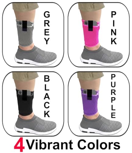 Concealed Ankle Security Pouch – Breathable Mesh Travel Wallet for Hidden Cash, Passport & Small Items – Invisible Leg Band for Flights, Hiking, Festivals, Sports, Running (L-XL, Black) — view 5