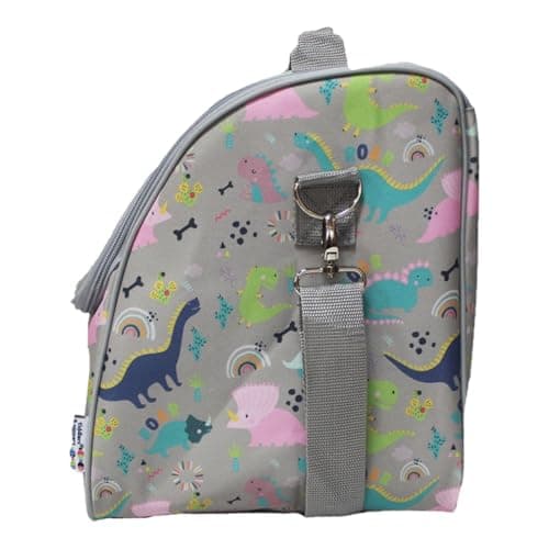 Tiddler Cooler Bag | Extra Large Insulated & Double Zipped | Carry Handle & Padded Shoulder Strap (Dinky Dinos) — view 3