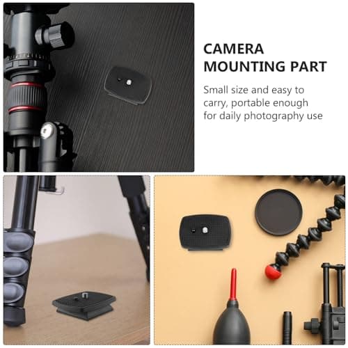 iplusmile Quick Release Camera Tripod Adapter Plate 42x42mm Anti-skid Lightweight Plastic Mounting Platform for Photography — view 3