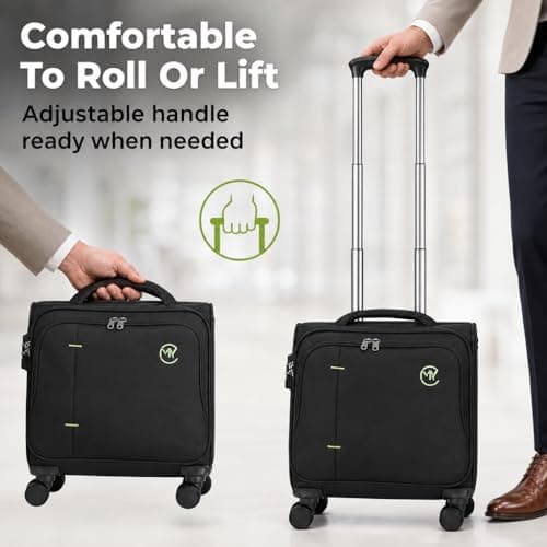 RMW Business Laptop Bag 15.6" Water Resistant Pilot Briefcase Durable — view 6