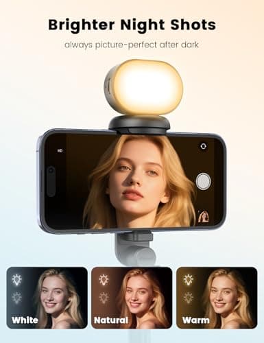 ANXRE 67.7" Phone Tripod with Fill Light ＆ Remote, NT99 Selfie Stick Stand — view 2