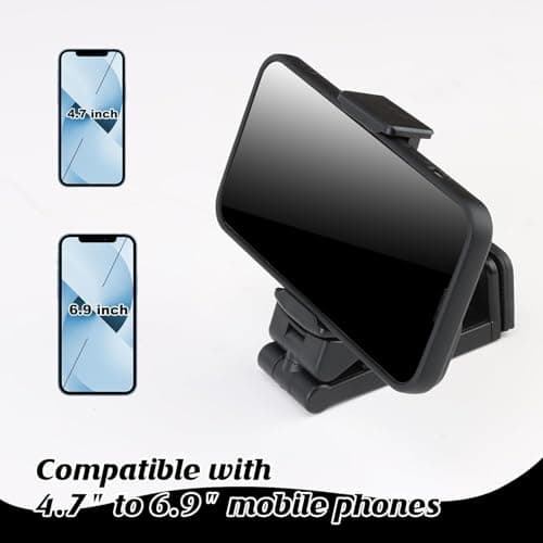 Maideduo Airplane in Flight Phone Holder, 360° Rotatable Universal Desk Stand Compatible with iPhone/Galaxy Android Phones, Portable Adjustable Mount Travel Essential for Plane,Train,Work — view 4