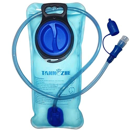 TANNOZHE Hydration Water Bladder-Leak Proof-BPA Free Hydration Pack Replacement-Sports Travel Reservoir Bag Pack Hiking Outdoor-2Litre Blue