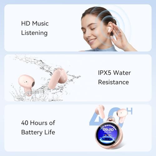 Yworlln NE71 Translation Earbuds Real Time, 164 Languages, Language Translator Device with Touch Screen, Translation Earbuds, Bluetooth 6.0, 9 Trans Modes, 60Hrs Playtime Earbuds for Travel Learn — view 3