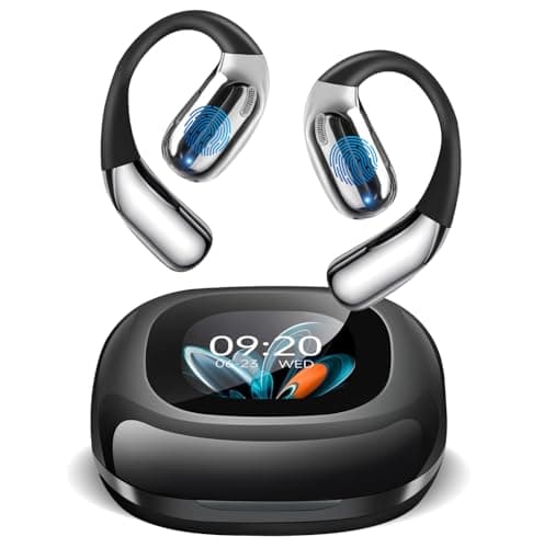 AI Translation Earbuds Real Time, Audifonos Traductores Inglés Español, LCD Touchscreen Real-Time Translator for 164 Languages & Accents,Translator Earbuds for Business Travel with iOS and Android