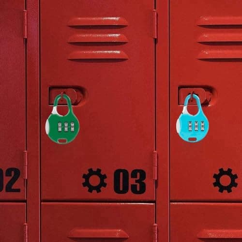 Suitcase Locks,Gym Locker Padlocks,4PCS Combination Lock for Gym Lockers Travel Bag Suit Case Fence gate Shed Garage Bike Locks (Style 2) — view 5
