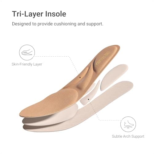 DREAM PAIRS Women's Loafers Orthopedic Work Dress Shoes,Nude,6 — view 5