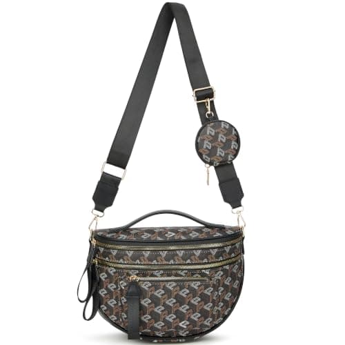 Crossbody Bag Bum Bag for Women Spacious Purse Fanny Packs Belt Bag Vegan Leather Gift for Mother Wife Mom
